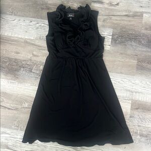 Elegant Black Ruffled Dress by B Wear